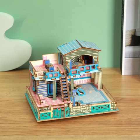 Đồ chơi lắp ráp gỗ 3D Mô hình Lembongan Island Villa
