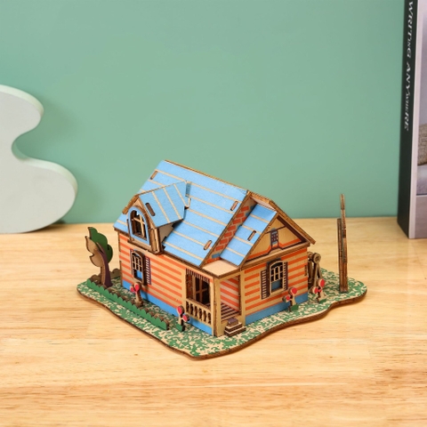 Đồ chơi Lắp ráp gỗ 3D Mô hình Fontainebleau Manor