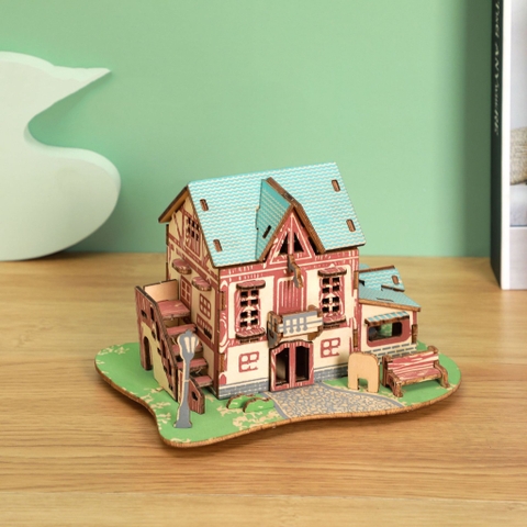 Đồ chơi lắp ráp gỗ 3D Mô hình Nhà gỗ Starry Sky