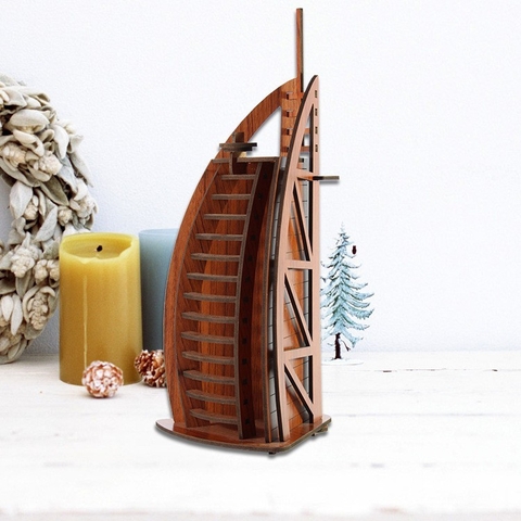 Đồ chơi lắp ráp gỗ 3D Mô hình Khách sạn Dubai