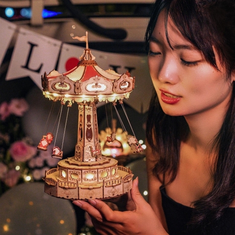 [BẢN QUỐC TẾ TIẾNG ANH] Mô hình Cơ động học Xích Đu Swing Ride EA02 Robotime