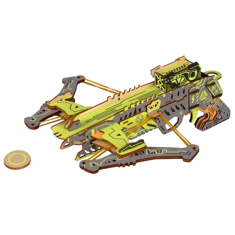 Đồ chơi lắp ghép gỗ 3D Mô hình Earth Impact Crossbow HC05 Laser