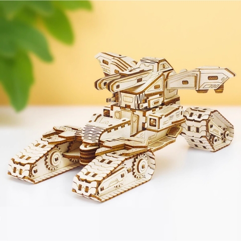 Đồ chơi lắp ghép gỗ 3D Mô hình Angel Tank Laser