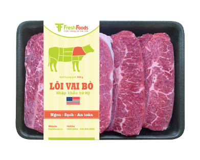 Lõi vai bò Mỹ cắt nướng