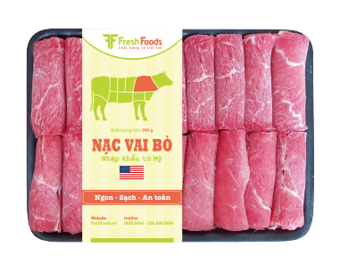 Nạc vai bò Mỹ cắt lát