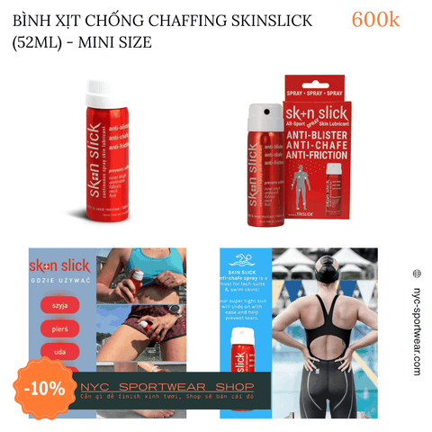 Bình xịt chống chaffing Skinslick (52ml)
