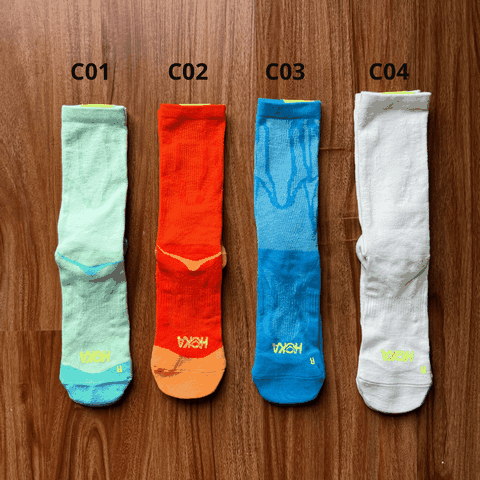 Tất cổ cao Hoka Clifton Crew Run Socks