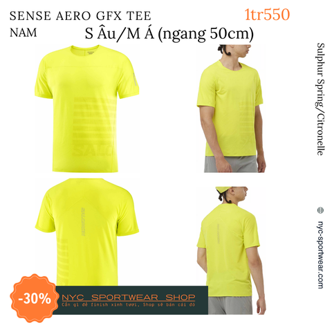 Áo chạy bộ Salomon Sense Aero GFX SS Tee (Nam)