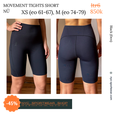 Quần On Running Movement Tights Short (Nữ)