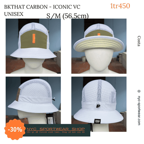 Mũ chạy bộ Ciele Cool BKTHat Carbon Iconic VC (Unisex)