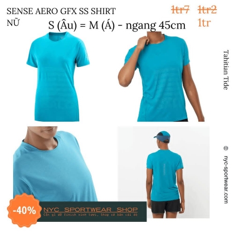 Áo chạy Salomon Sense Aero SS Tee GFX (Nữ)