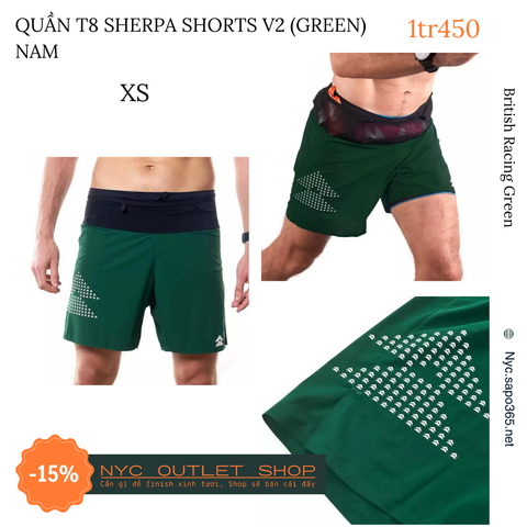 Quần T8 Sherpa shorts v2 (Nam)