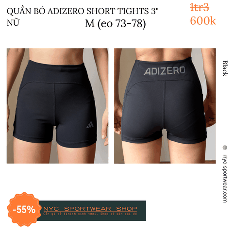 Quần bó Adidas Adizero 3 inch Short Tights (Nữ)