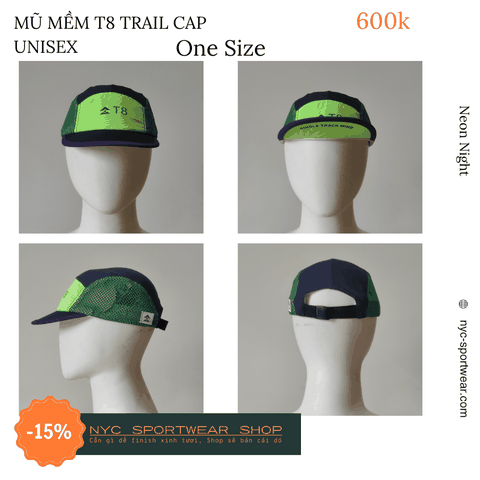 Mũ mềm chạy bộ T8 Trail Cap (Unisex)