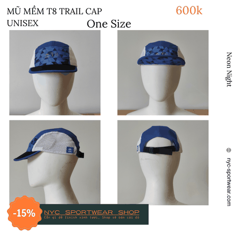 Mũ mềm chạy bộ T8 Trail Cap (Unisex)