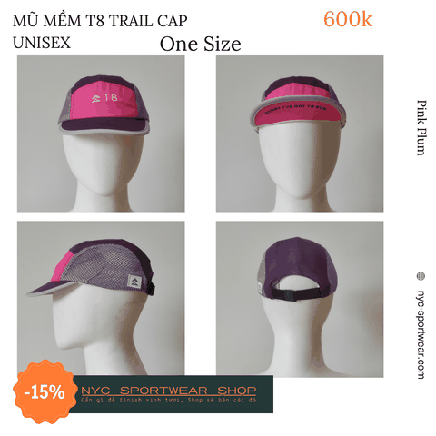 Mũ mềm chạy bộ T8 Trail Cap (Unisex)