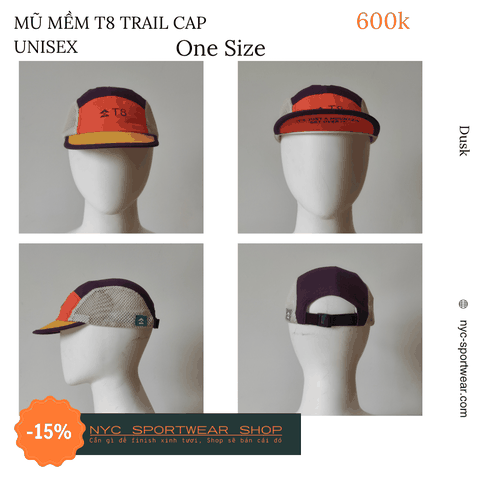 Mũ mềm chạy bộ T8 Trail Cap (Unisex)