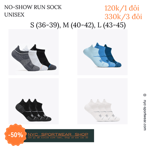 Tất cổ ngắn Hoka No-show Run Socks (Unisex)