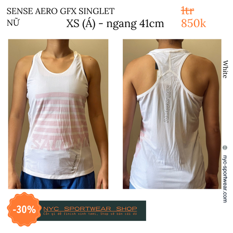 Áo chạy ba lỗ Salomon Sense Aero GFX Singlet (Nữ)