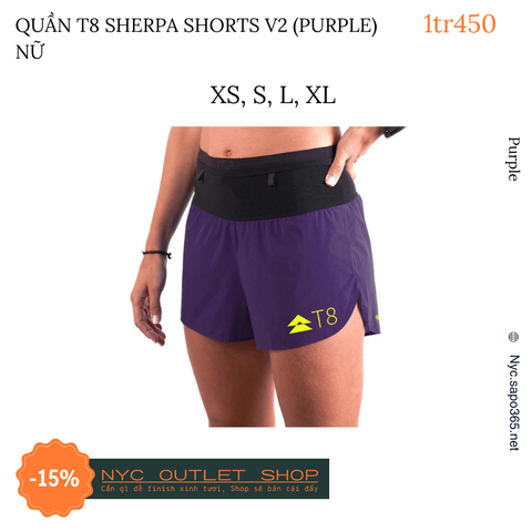 Quần T8 Sherpa Shorts v2 (Nữ)