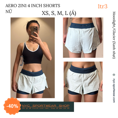 Quần 2XU Aero 2in1 4  inch Shorts (Nữ)