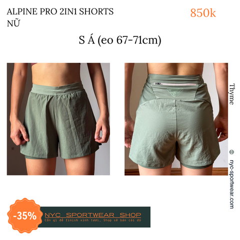Quần bó cơ Dynafit Alpine Pro 2in1 Shorts (Nữ)