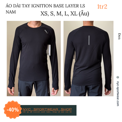 Áo dài tay 2XU Ignition Base Layer Long Sleeve (Nam)