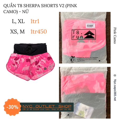 Quần T8 Sherpa Shorts v2 (Nữ)