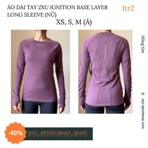 Áo dài tay 2XU Ignition Base Layer Long Sleeve (Nữ)