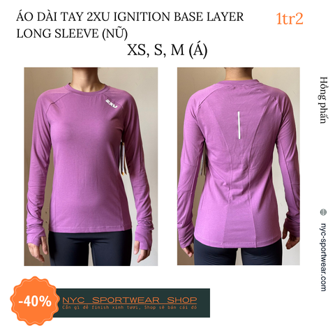 Áo dài tay 2XU Ignition Base Layer Long Sleeve (Nữ)