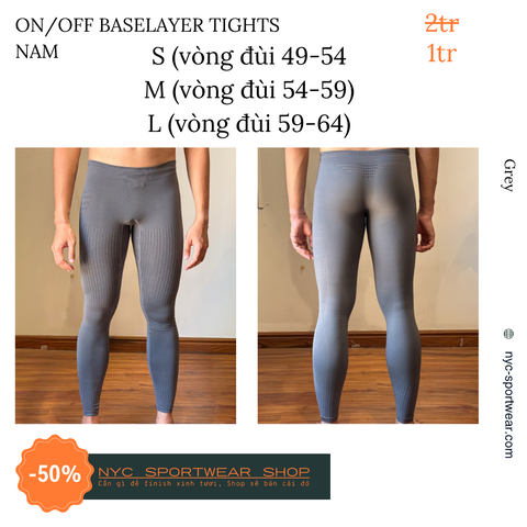 Quần bó Compressport ON/OFF Baselayer Tights (Nam)