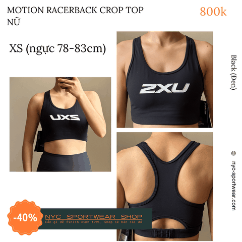 Áo bra thể thao 2XU Motion Racerback Crop Top (Nữ)