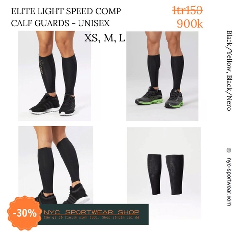 Bó bắp chân 2XU Elite Light Speed Compression Calf Guards (Unisex)