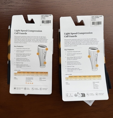Bó bắp chân 2XU Elite Light Speed Compression Calf Guards (Unisex)