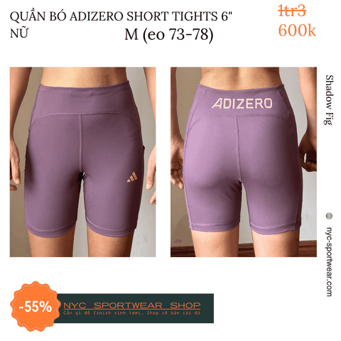 Quần bó Adidas Adizero 6 inch Short Tights (Nữ)