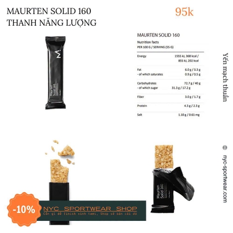 Thanh năng lượng Maurten Solid 160