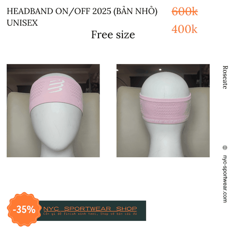 Đai đội đầu bản nhỏ Compressport Thin Headband On/Off (Unisex)