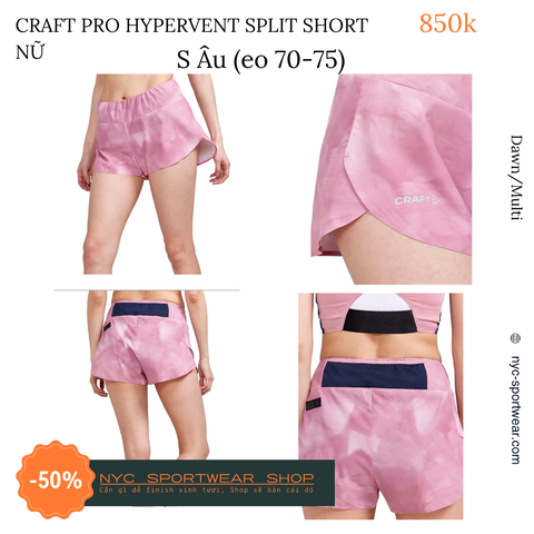 Quần chạy Craft Pro Hypervent Split Short (Nữ)