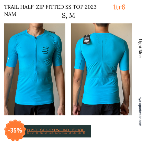 Áo chạy trail Compressport Trail Half-Zip Fitted SS Top (Nam)