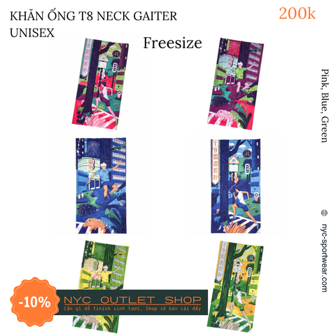 Khăn ống đa năng T8 Multi-Functional Neck Gaiter