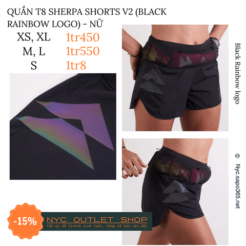 Quần T8 Sherpa Shorts v2 (Nữ)