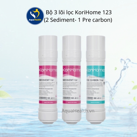 Bộ Lõi Lọc KoriHome (Bộ lõi lọc thô, Lõi RO, Bộ lõi chức năng)