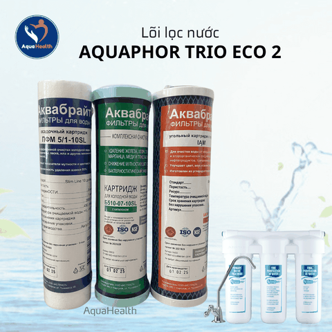 Bộ Lõi Lọc Nước Trio Eco 2 (Thay Thế Cho Aquaphor Trio Norma Softening)