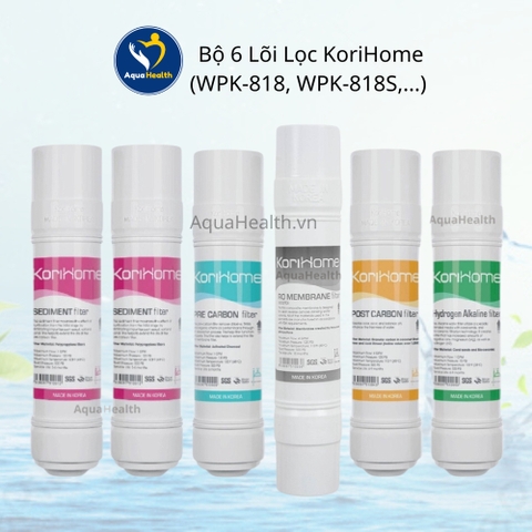 Bộ Lõi Lọc KoriHome (Bộ lõi lọc thô, Lõi RO, Bộ lõi chức năng)