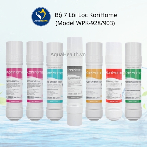 Bộ Lõi Lọc KoriHome (Bộ lõi lọc thô, Lõi RO, Bộ lõi chức năng)