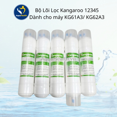 Bộ Lõi Lọc Kangaroo KG61A3, KG62A3 - 5 lõi lọc 12345