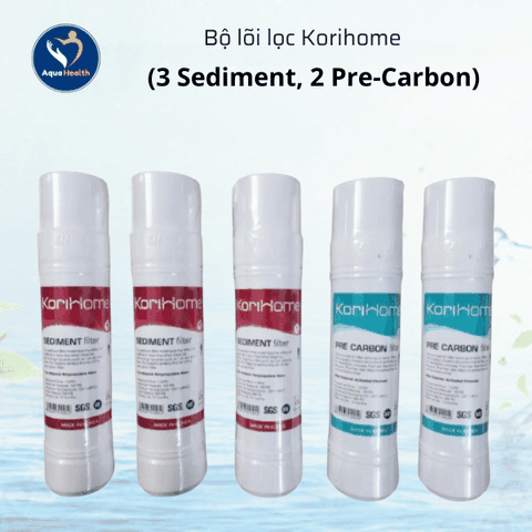 Bộ Lõi Lọc KoriHome (Bộ lõi lọc thô, Lõi RO, Bộ lõi chức năng)