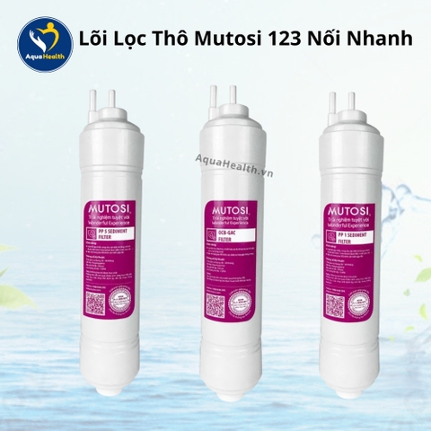 Bộ 7 Lõi Lọc Nước Mutosi (Lõi đúc) Thay Thế Cho Máy MP-370U, MP-371U