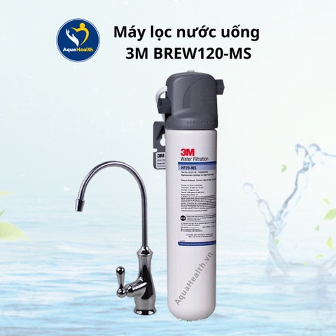 Combo Máy Lọc Nước 3M BREW120-MS Kèm Lọc Thô Cao Cấp Chính Hãng