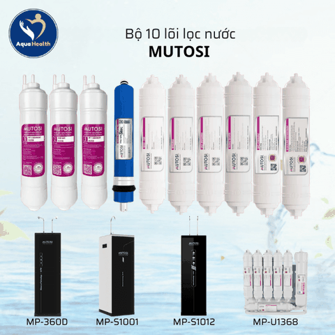 Bộ 10 Lõi Lọc Nước Mutosi